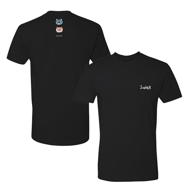 스웨커 호냥2 티셔츠 블랙 머슬핏 남녀공용